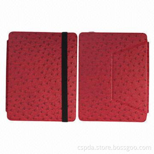 Back standing PU leather case for universal 10-inch case